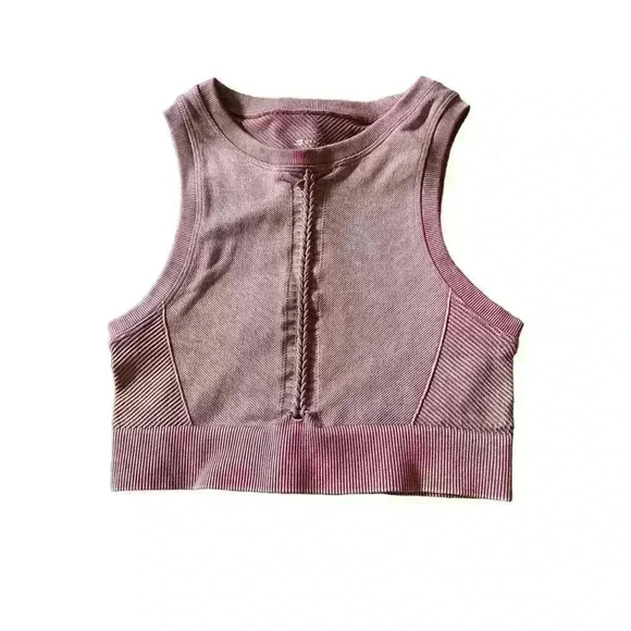 OFFLINE By Aerie Seamless Macrame Longline Sports Bra Size XS - Picture 1 of 3